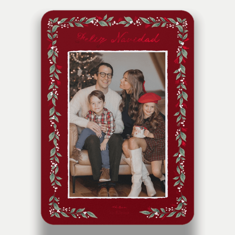 Botanical Frame Holiday Card