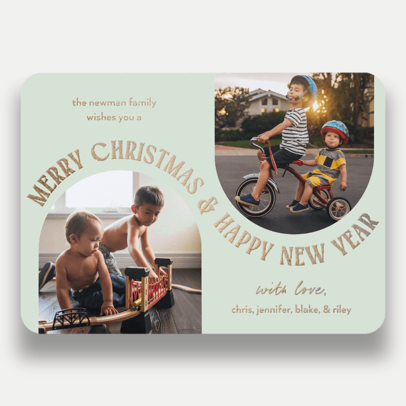 Arched Greeting Holiday Card