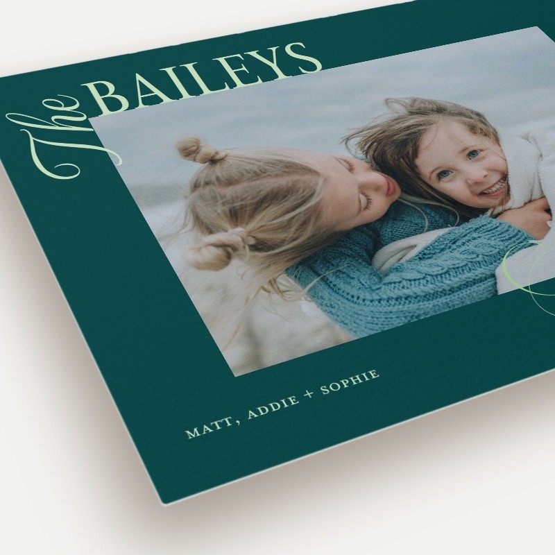 Bold Clipped Holiday Card