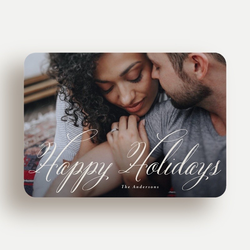Simply Script Holiday Card