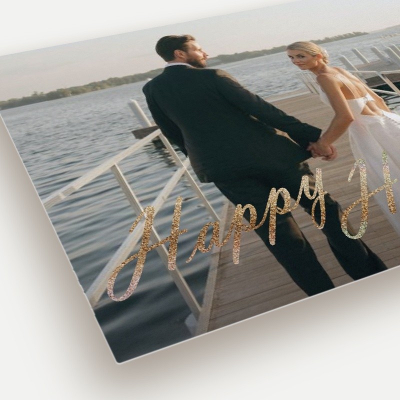 Oversized Script Holiday Card