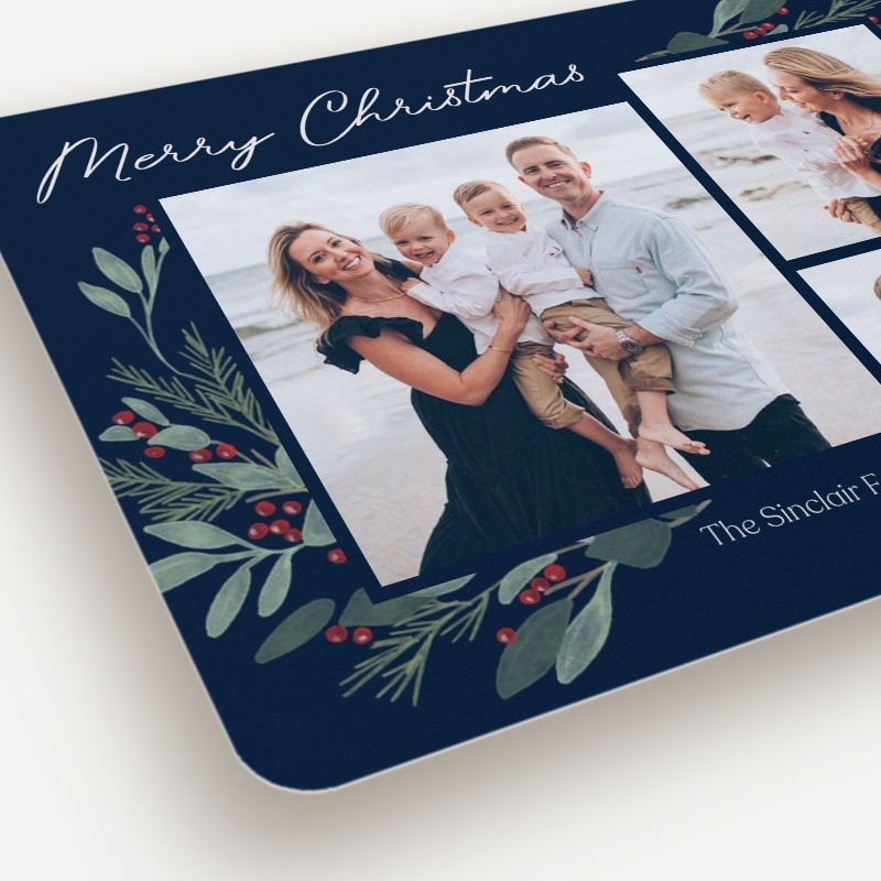 Berry Foliage Holiday Card