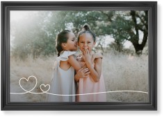 Double Heart Line Art