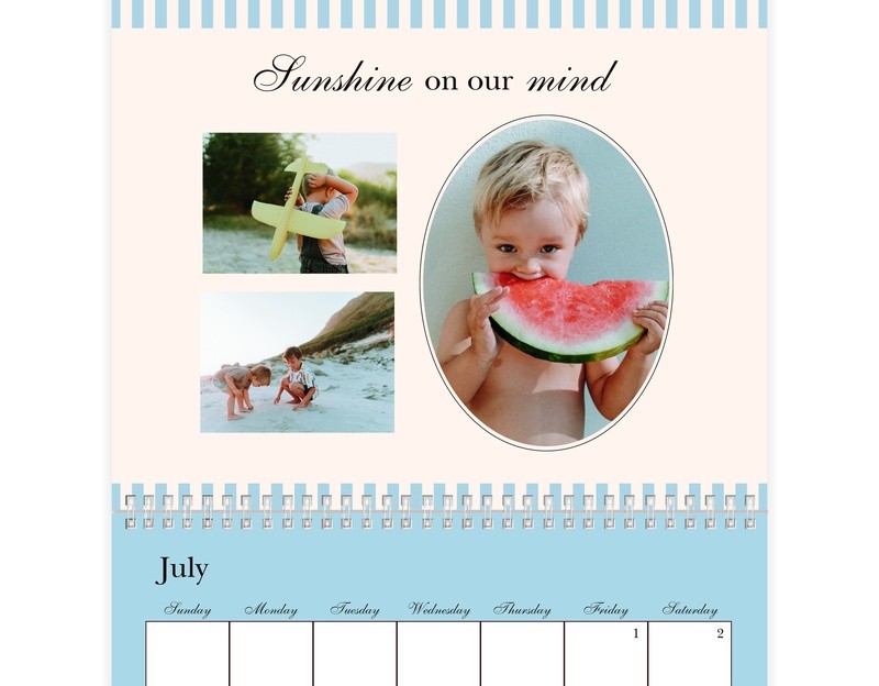 Classic Year in Review Calendar