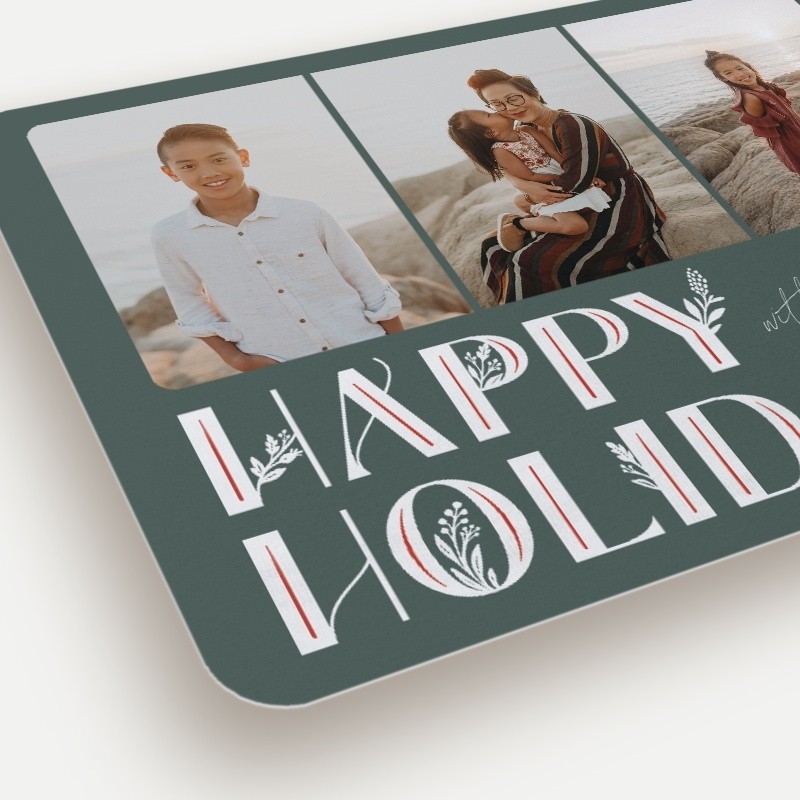 Deco Botanical Holiday Card