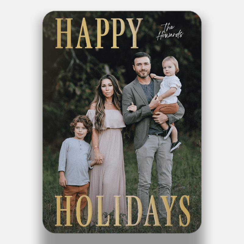Classic Headline Holiday Card