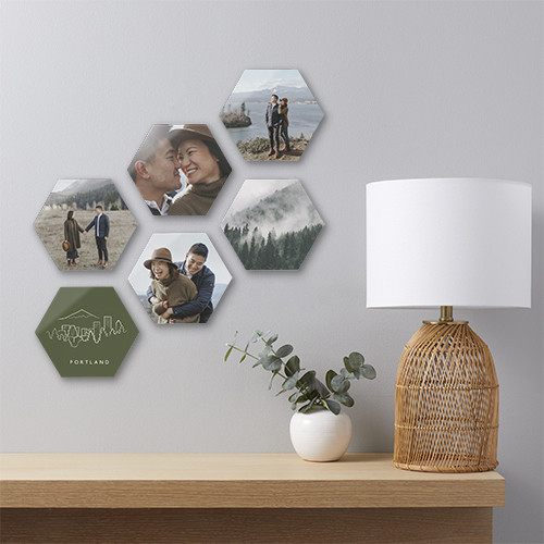 Three Piece 8x8 Multicolor  Photo Tile