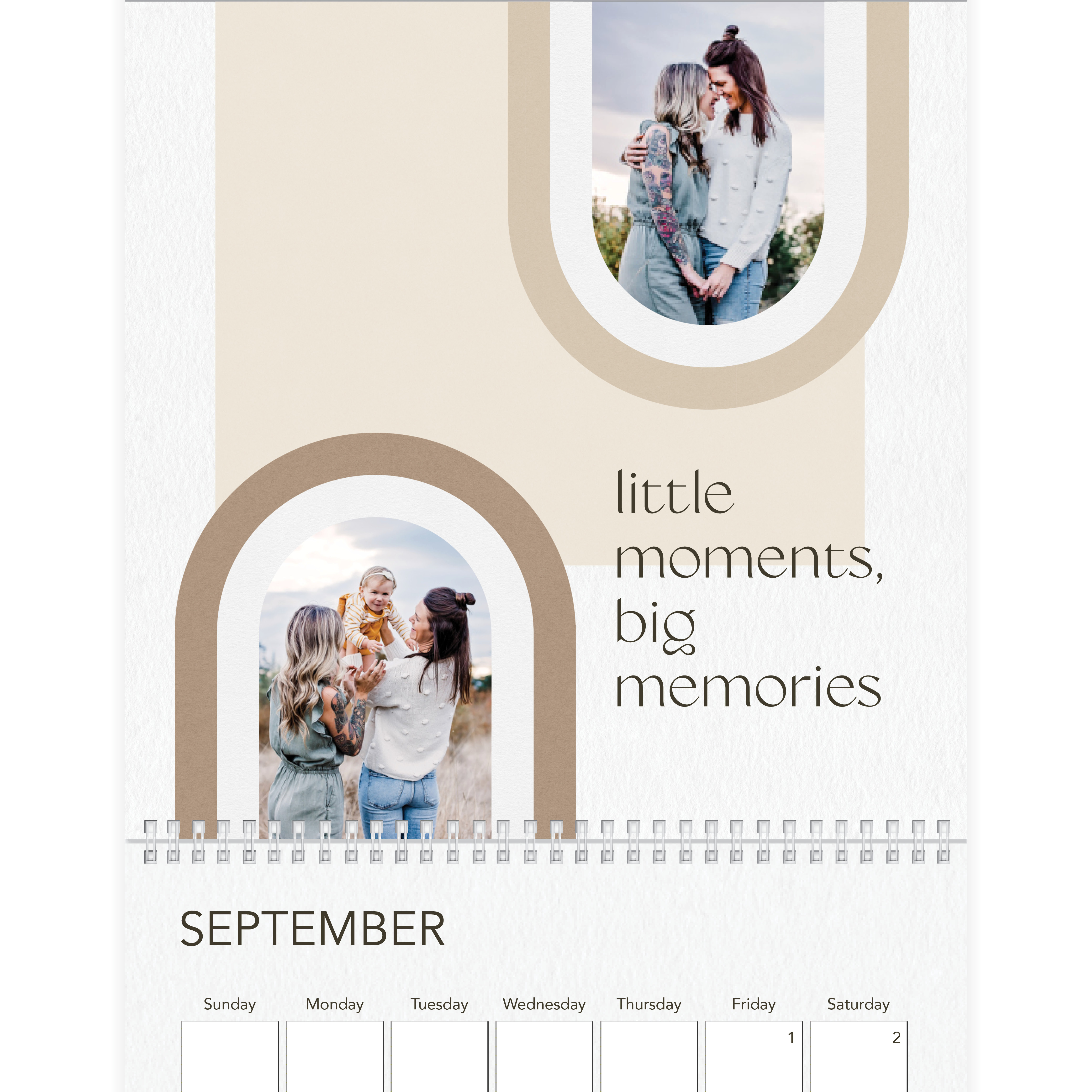 Modern Light Neutrals Calendar