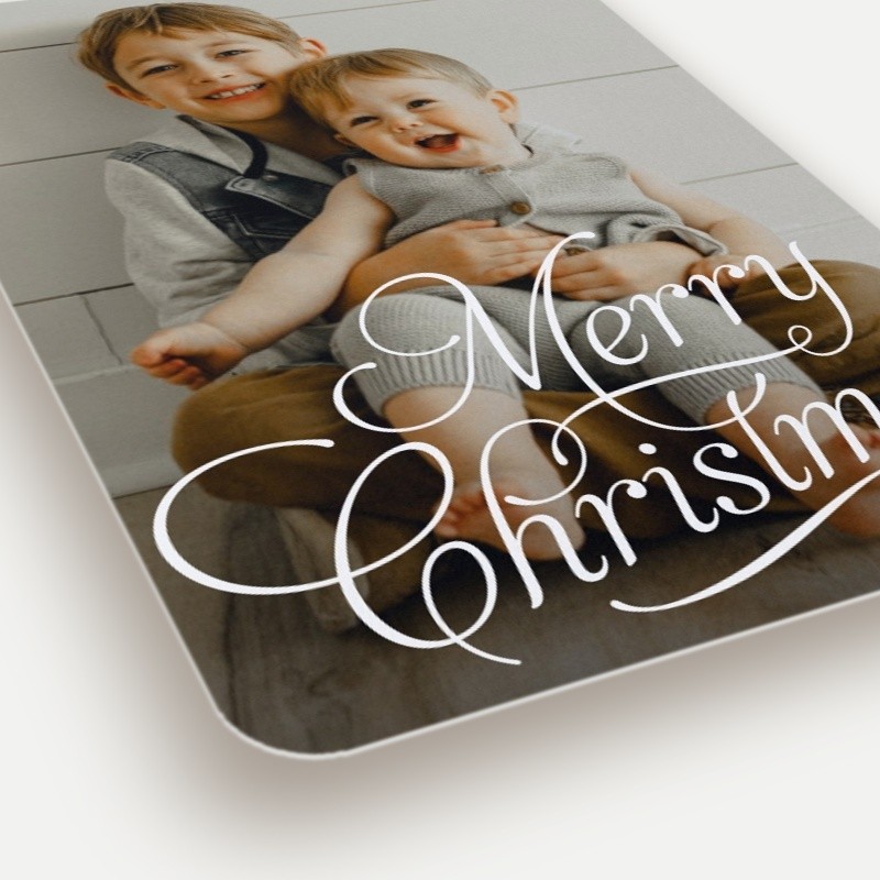 Flourished Script Holiday Card