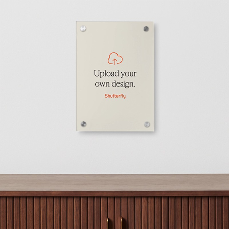 Upload Your Own Design 10x14 Multicolor  Acrylic Print