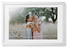 Double Heart Line Art