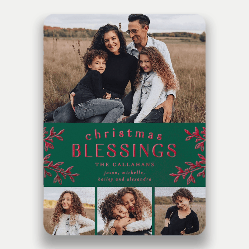 Foliage Frame Holiday Card