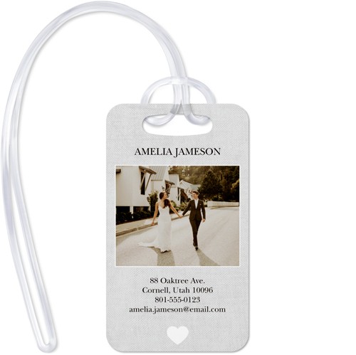 Travel Love Buddies 2x3 White  Luggage Tag