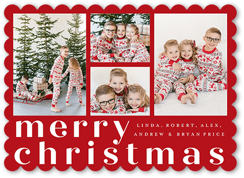 Giving Gallery 5x7 Red  Christmas Card