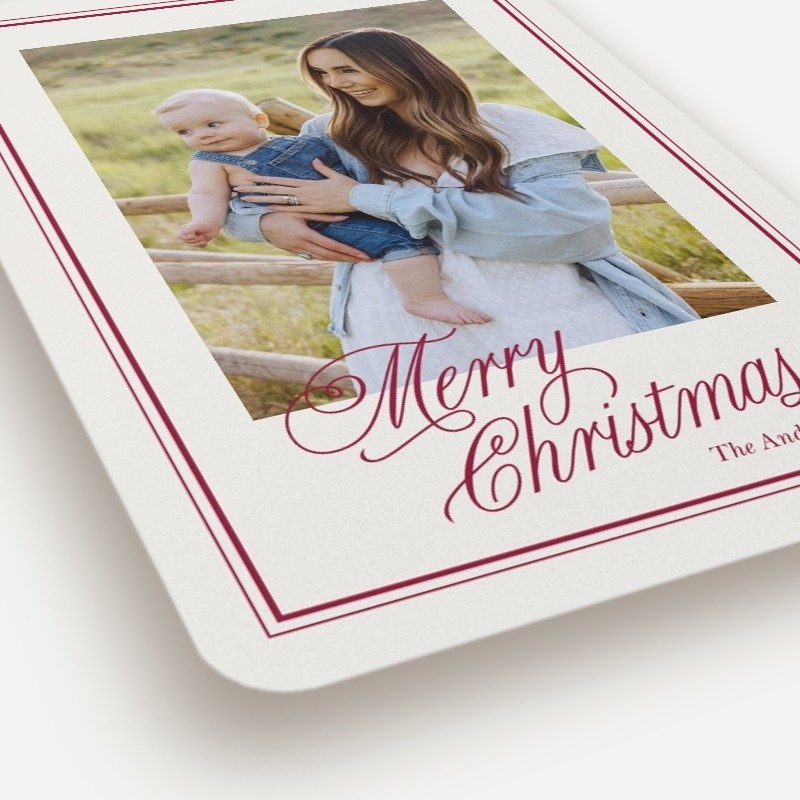 Framed Greeting Holiday Card