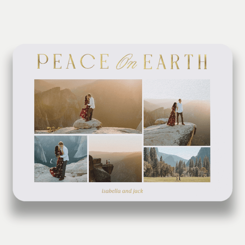 Luminous Peace Religious Christmas Card