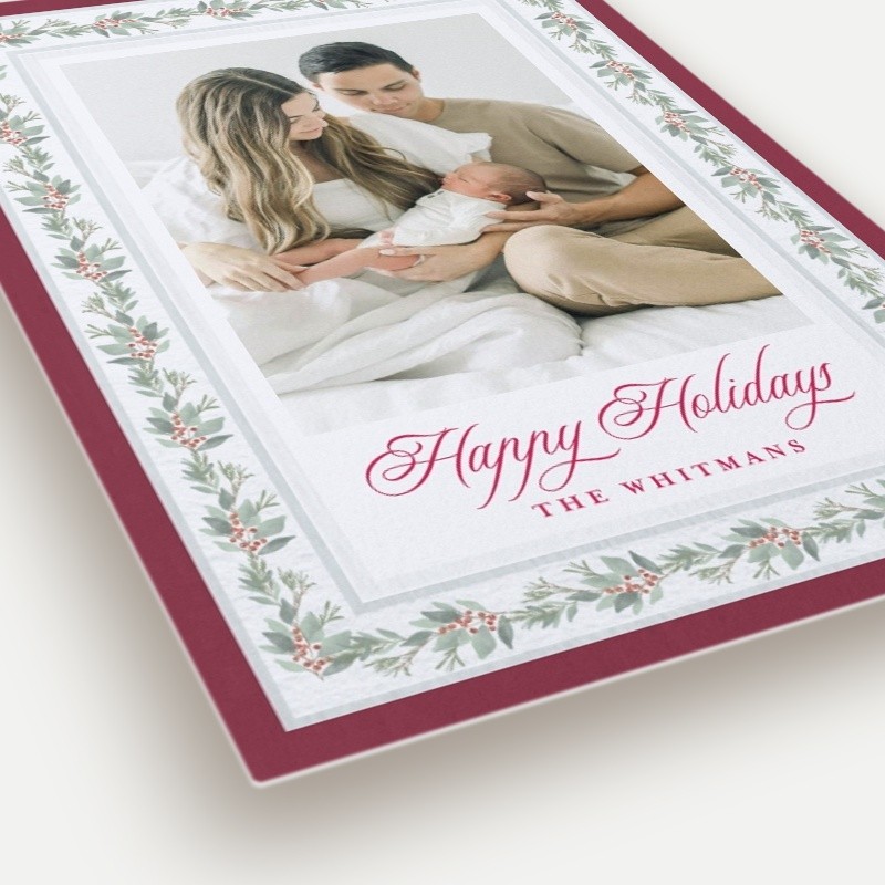Painted Foliage Holiday Card