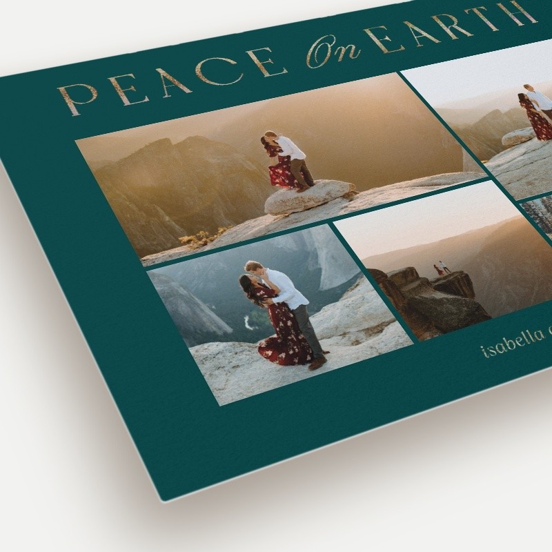 Luminous Peace Religious Christmas Card