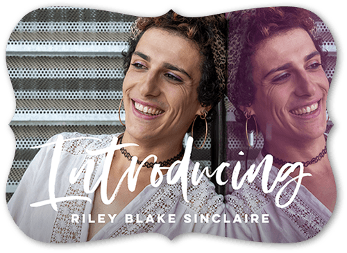 Introducing Me 5x7 White  Pride Card