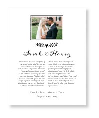 Elegant Wedding Vow Collage