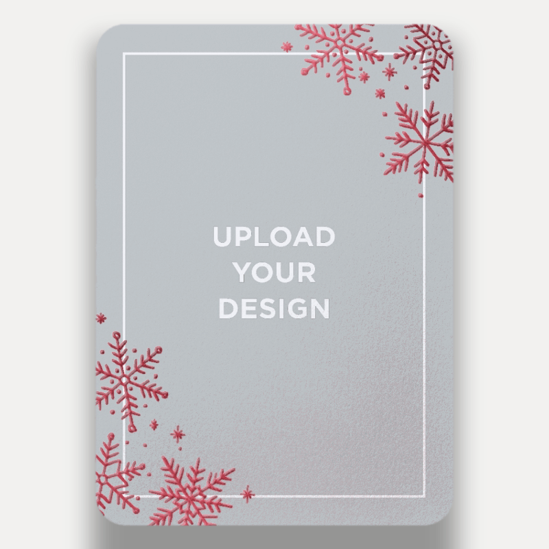 Upload Your Own Snowflake Holiday Card