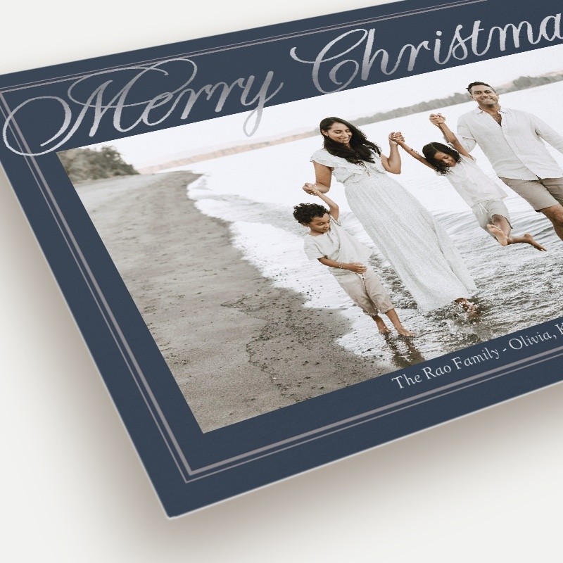 Grand Script Holiday Card