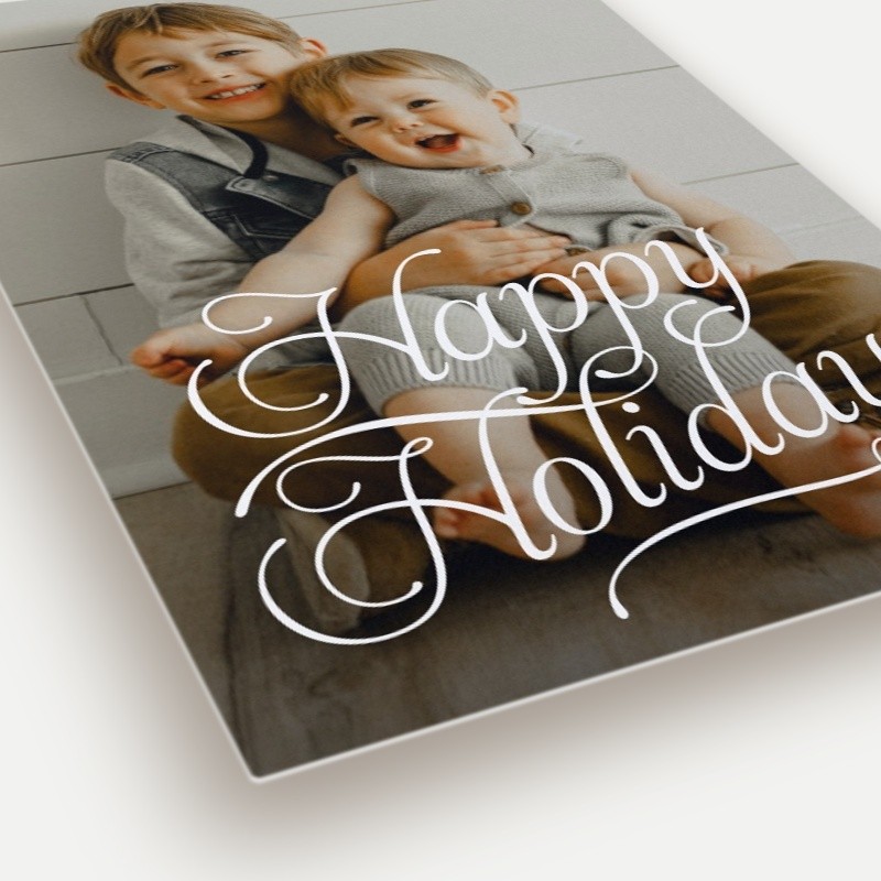 Flourished Script Holiday Card