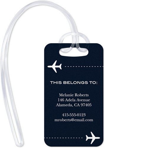 Coast to Coast 2x3 Black  Luggage Tag