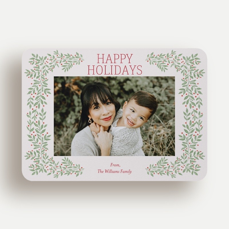 Arched Branches Holiday Card