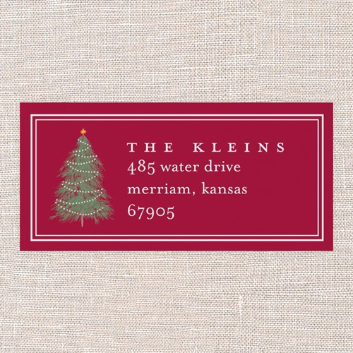 Editable Tree Layout Address Label by Yours Truly