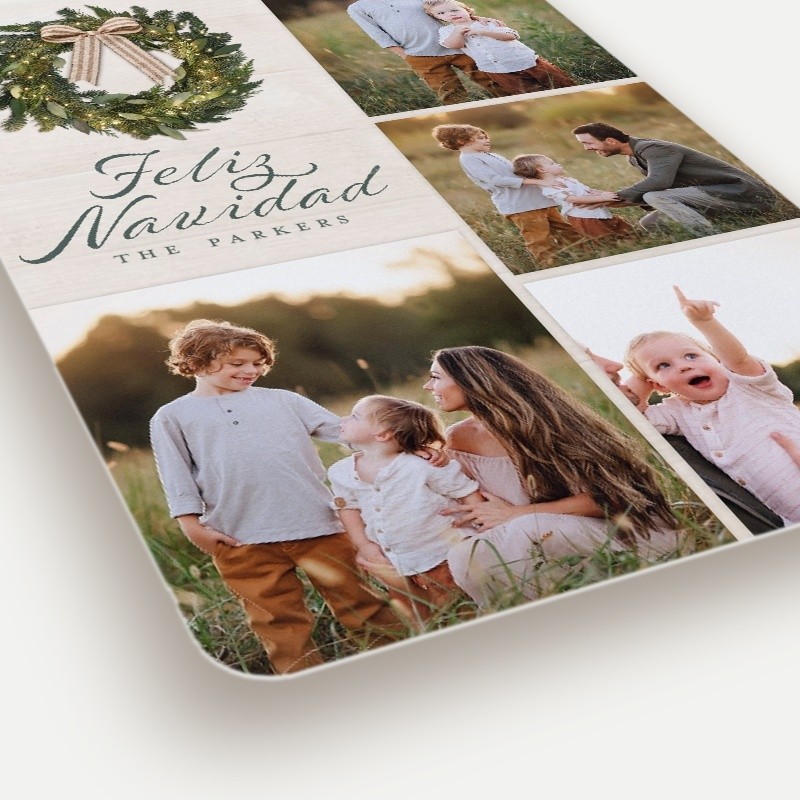Rustic Wreath Holiday Card