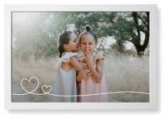 Double Heart Line Art