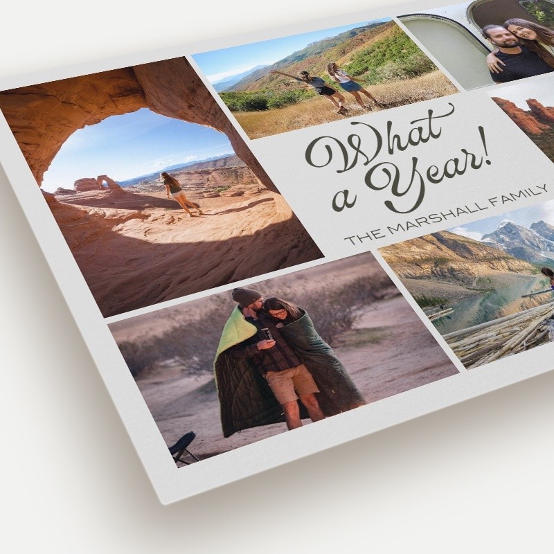Year Recap New Year's Card