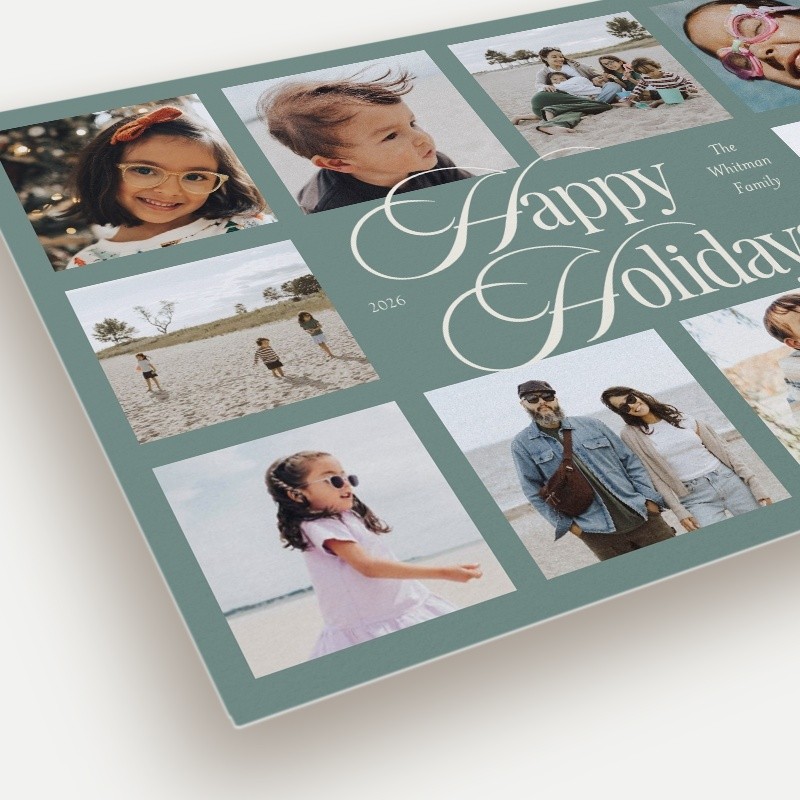 Stacked Script Holiday Card