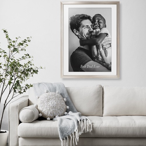 Gradient Portrait 24x36 White  Framed Print