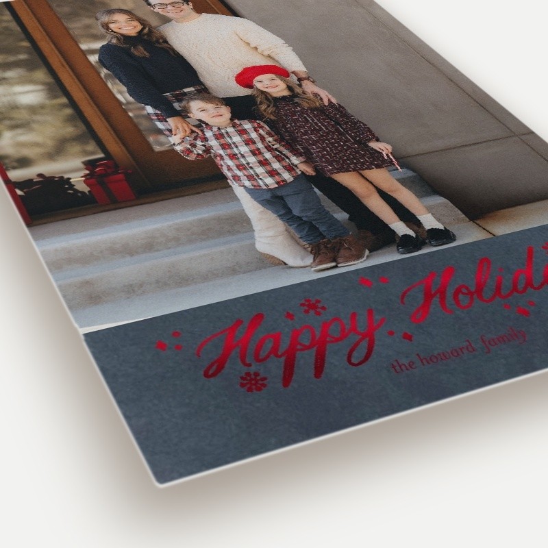 Snowflake Script Holiday Card