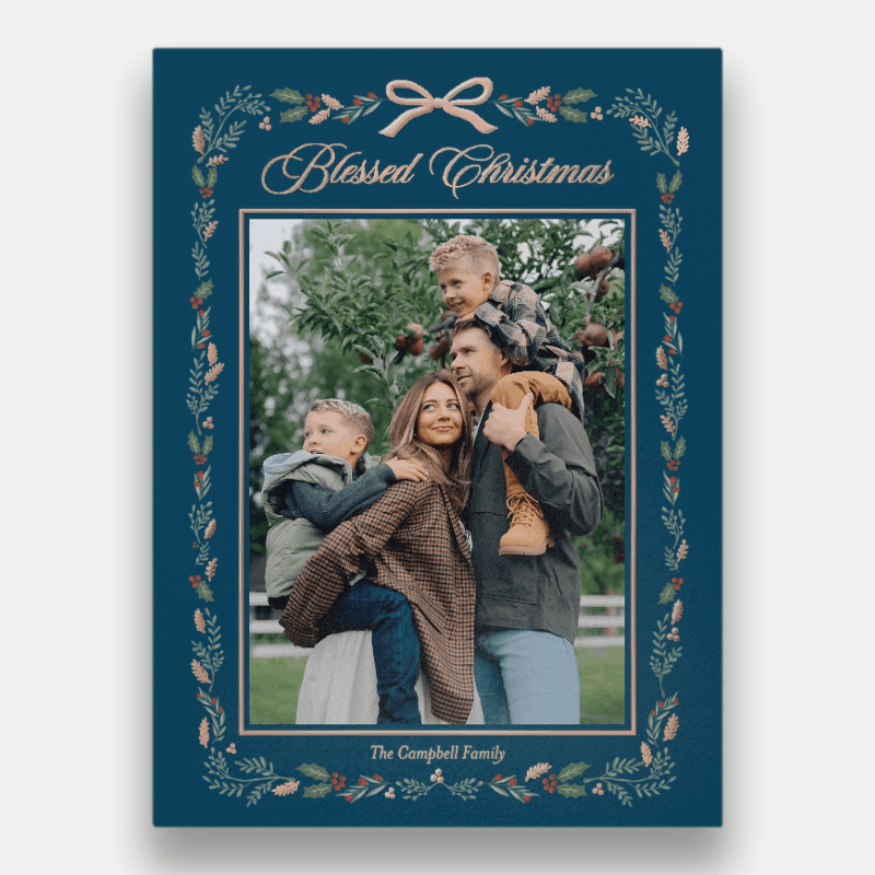 Painted Botanical Holiday Card