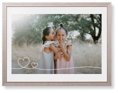 Double Heart Line Art