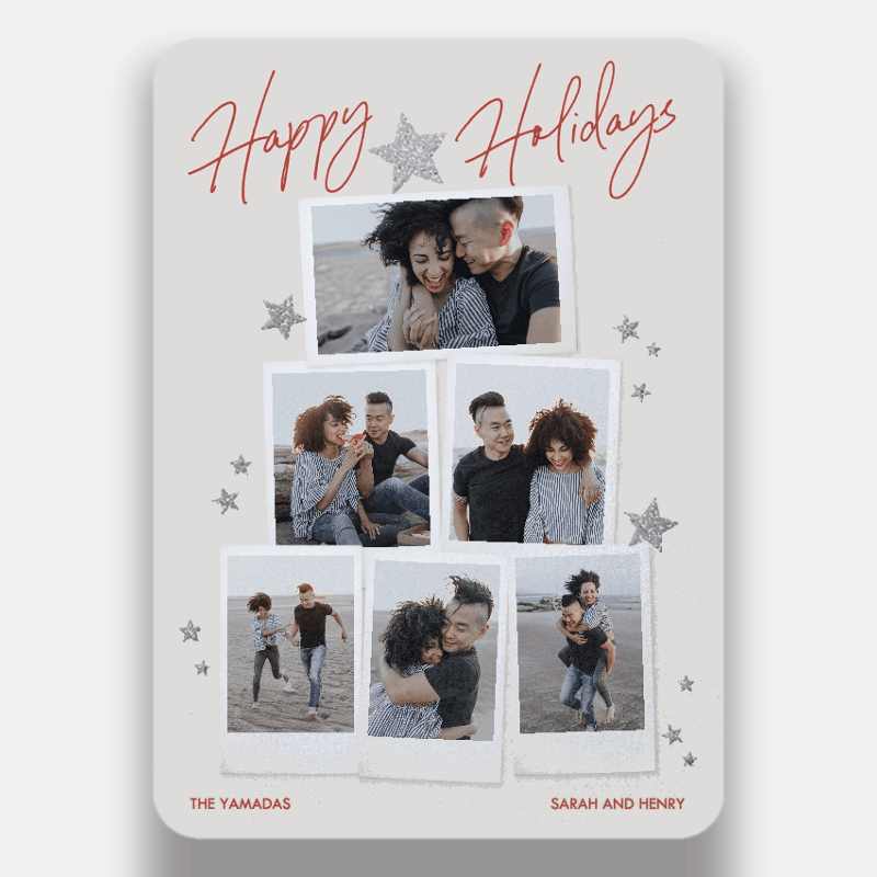 Starry Snapshots Holiday Card