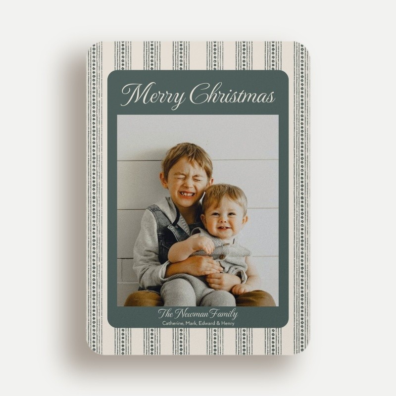 Stripe Dots Holiday Card