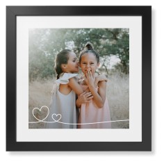 Double Heart Line Art