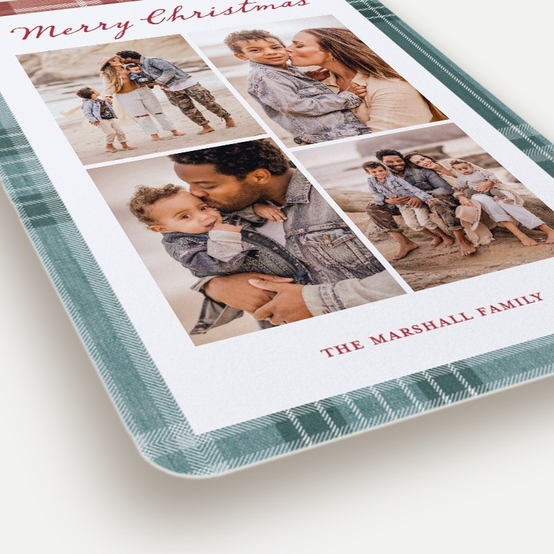 Patchwork Plaid Holiday Card