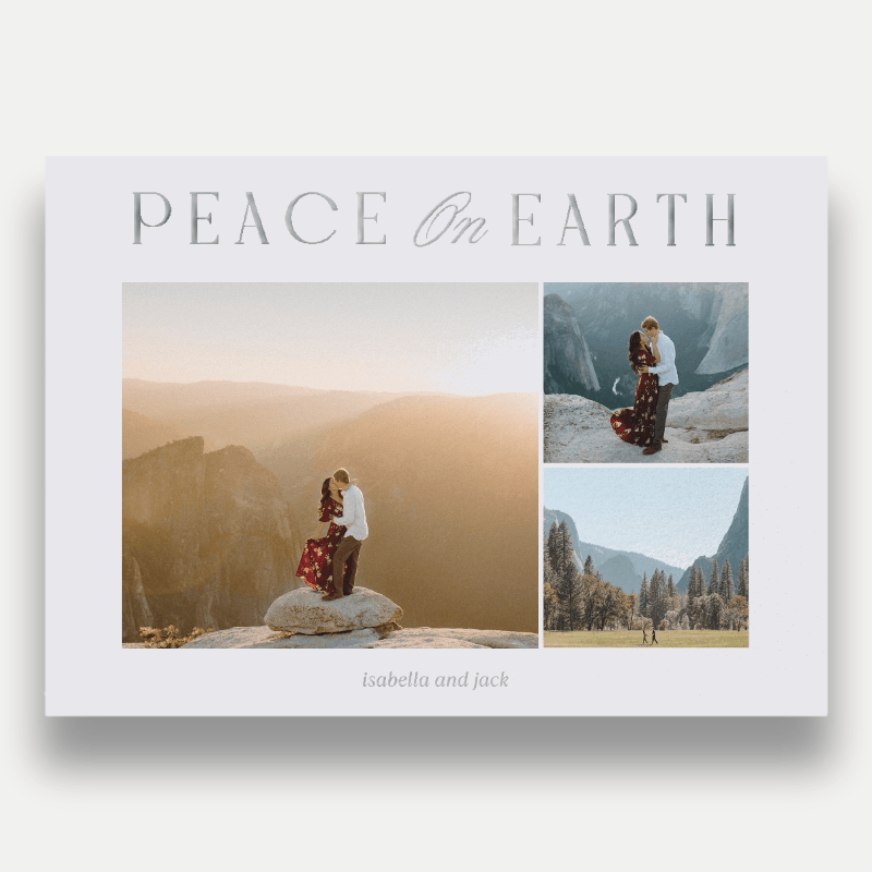 Luminous Peace Religious Christmas Card