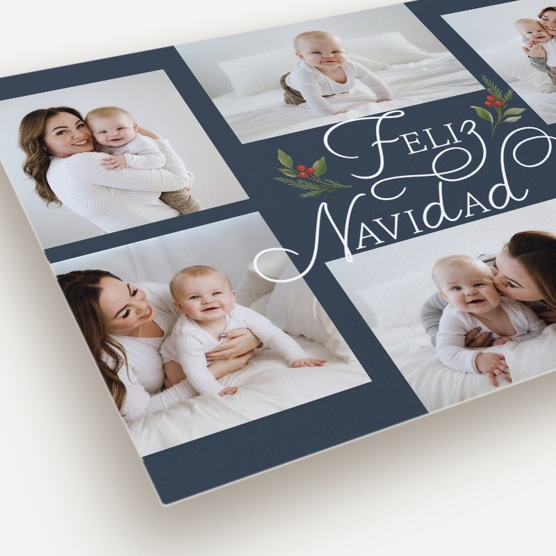 Berry Script Collage Holiday Card