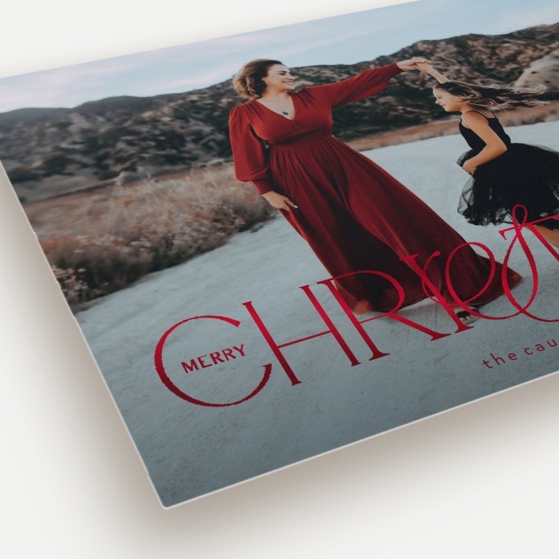 Elegant Flourish Holiday Card
