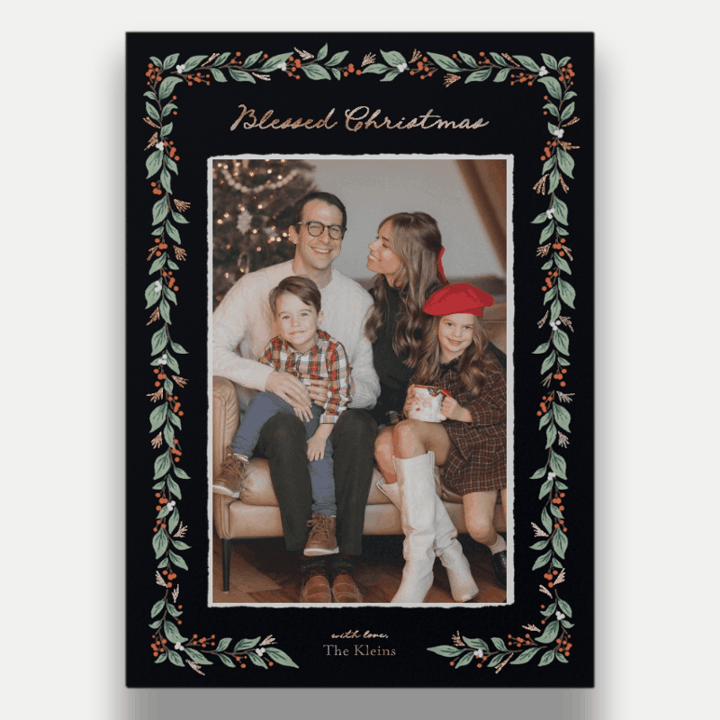 Botanical Frame Holiday Card