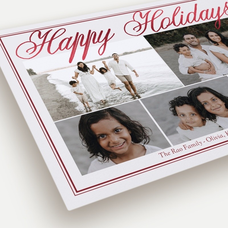 Grand Script Holiday Card