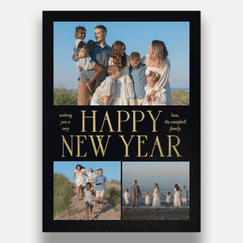 Grand Serif New Year's Card