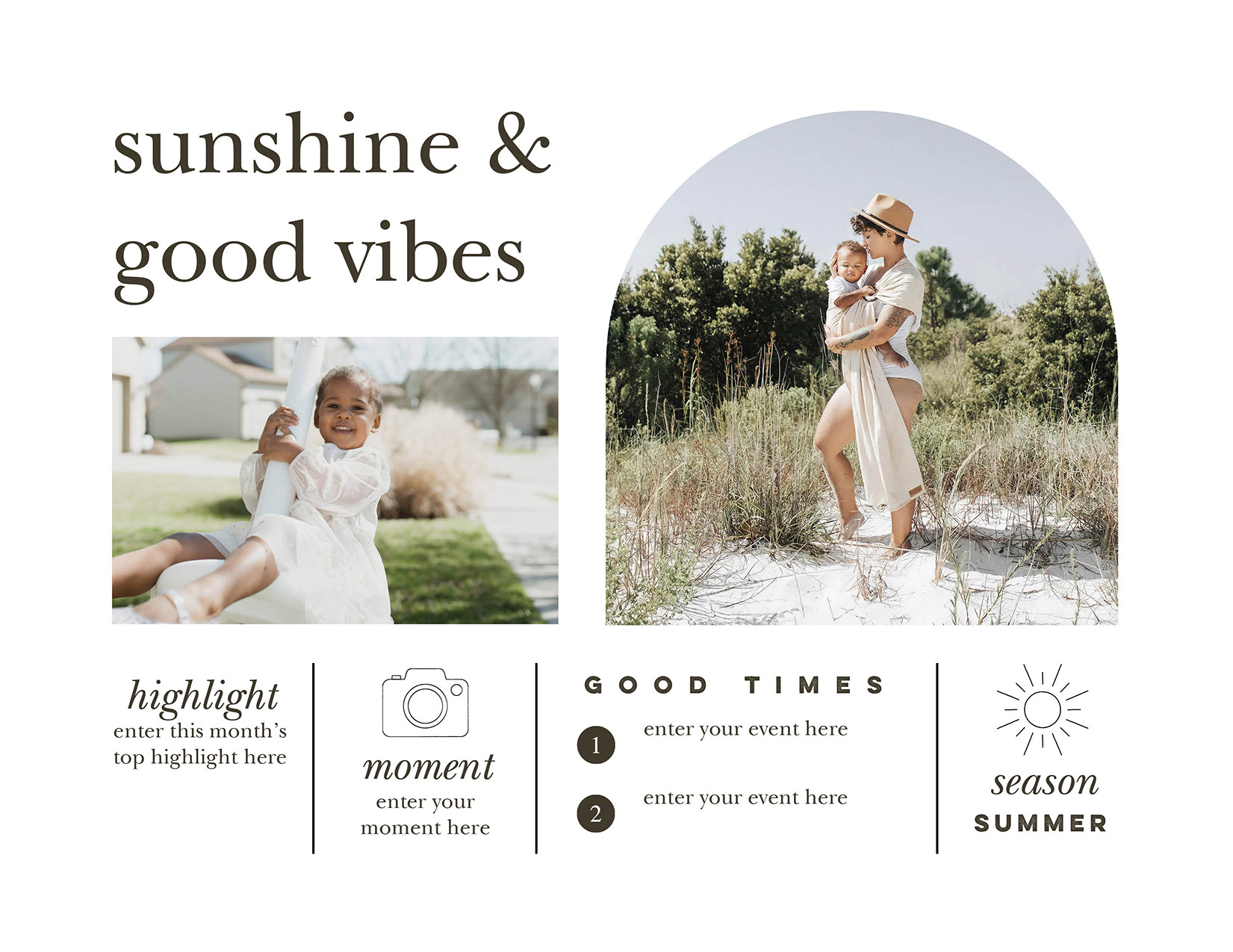 Modern Year In Review Gallery Calendar 8x11 undefined  Wall Calendar