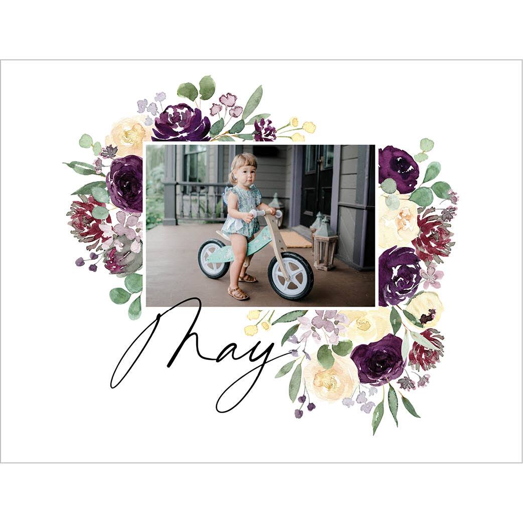 Seasonal Watercolor Florals by Kim Thoa 8x11 undefined  Wall Calendar